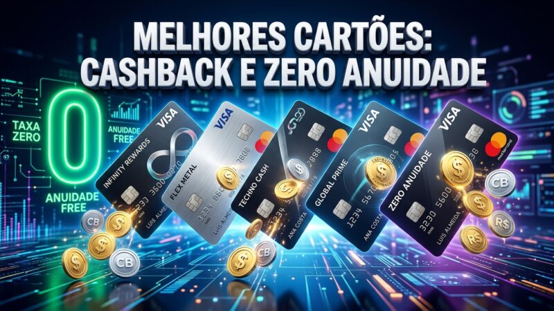 Os Melhores Cartões de Crédito sem Anuidade e com Cashback (Guia Comparativo)