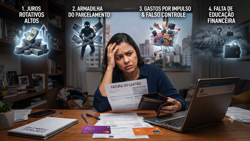 Os 4 Perigos Invisíveis do Cartão de Crédito: Como Evitar as Armadilhas Financeiras