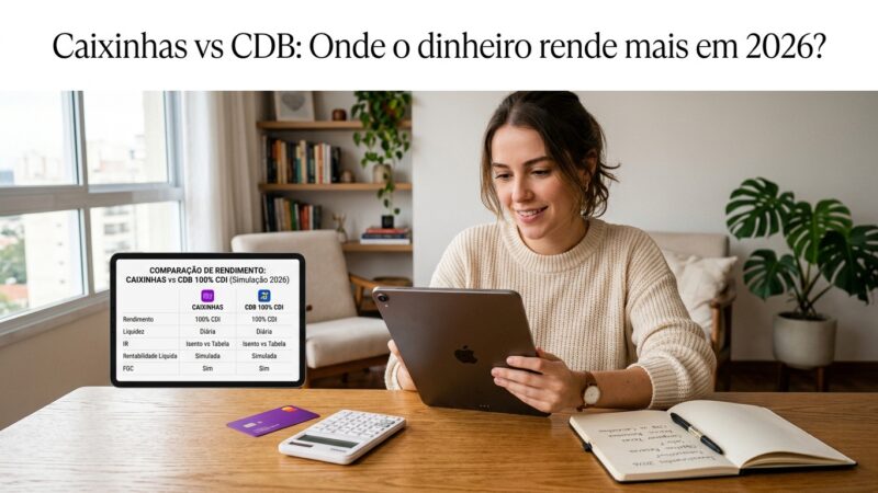 Caixinhas do Nubank vs CDB 100% do CDI: Onde o Dinheiro Rende Mais em 2026?